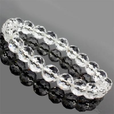 水晶 カットブレスレット約6mm〔BC1-7-6m1p〕