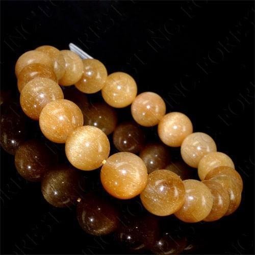 キャッツアイルチルクォーツ ブレスレット10mm〔K4-152-11〕