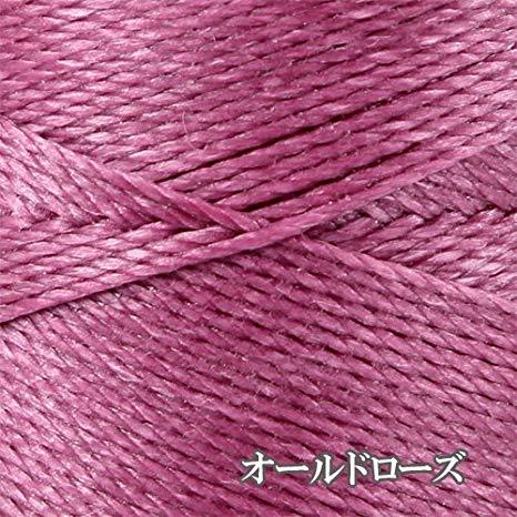 Linhasita社製 ワックスコード 蝋紐 蝋引き糸 マクラメ手芸 (0.5mm×5m）オールドローズ 〔G4-7-31〕