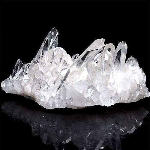 〔D123-12〕極上品 アーカンソー州産 水晶 クラスターARKANSAS CRYSTAL ギャランティーカード付