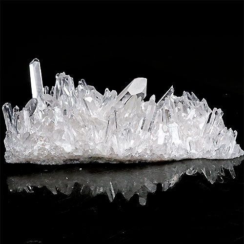 〔D123-13〕極上品 アーカンソー州産 水晶 クラスターARKANSAS CRYSTAL ギャランティーカード付