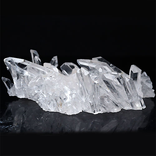 〔D123-2〕極上品 アーカンソー州産 水晶 クラスターARKANSAS CRYSTAL ギャランティーカード付