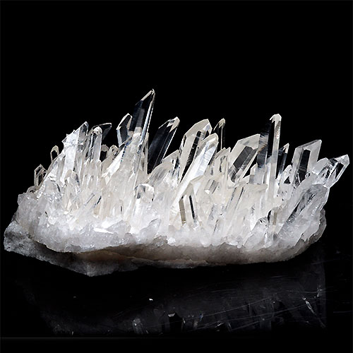 〔D123-5〕極上品 アーカンソー州産 水晶 クラスターARKANSAS CRYSTAL ギャランティーカード付