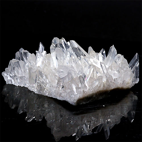 〔D123-6〕極上品 アーカンソー州産 水晶 クラスターARKANSAS CRYSTAL ギャランティーカード付