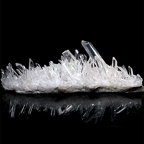 〔D123-7〕極上品 アーカンソー州産 水晶 クラスターARKANSAS CRYSTAL ギャランティーカード付
