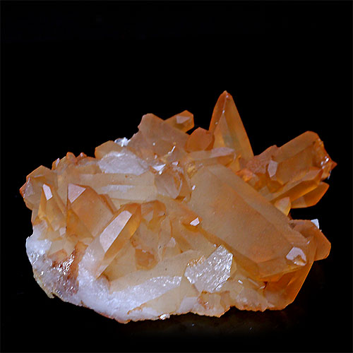 〔D133-11〕コリント産 タンジェリンクォーツ クラスター マンダリンクォーツ Tanjerine Quartz 蜜柑水晶【メール便不可】