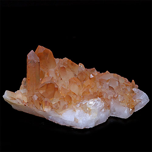 〔D133-14〕コリント産 タンジェリンクォーツ クラスター マンダリンクォーツ Tanjerine Quartz 蜜柑水晶【メール便不可】