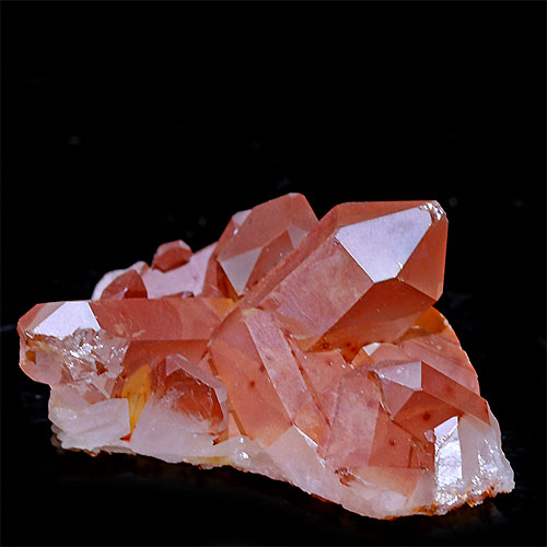 〔D133-22〕コリント産 タンジェリンクォーツ クラスター マンダリンクォーツ Tanjerine Quartz 蜜柑水晶【メール便不可】