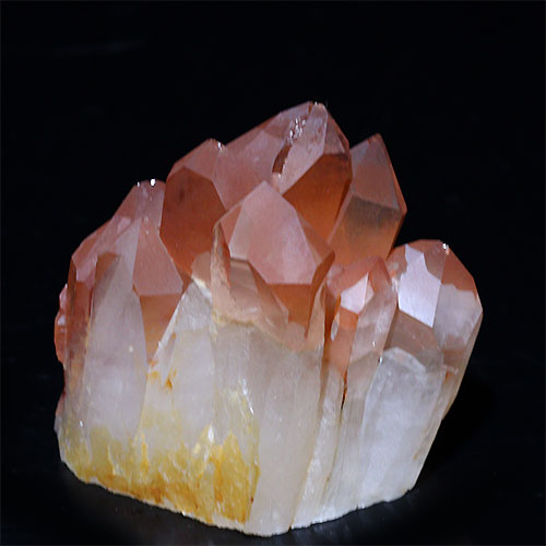 〔D133-23〕コリント産 タンジェリンクォーツ クラスター マンダリンクォーツ Tanjerine Quartz 蜜柑水晶【メール便不可】