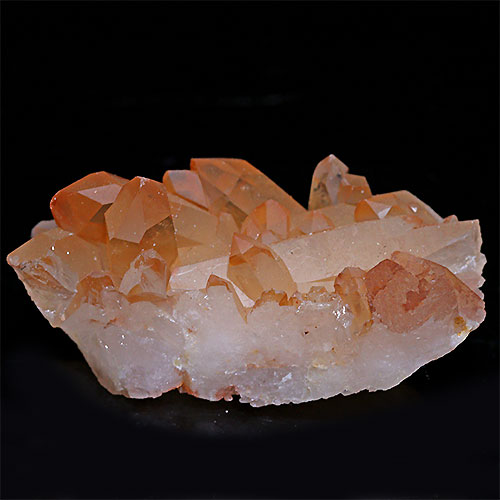 〔D133-27〕コリント産 タンジェリンクォーツ クラスター マンダリンクォーツ Tanjerine Quartz 蜜柑水晶【メール便不可】
