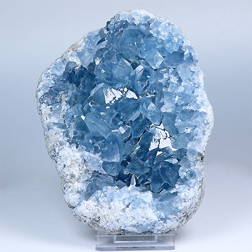 〔D369-1〕マダガスカル産 セレスタイト クラスター Celestite 天青石 セレスティン 浄化 置物