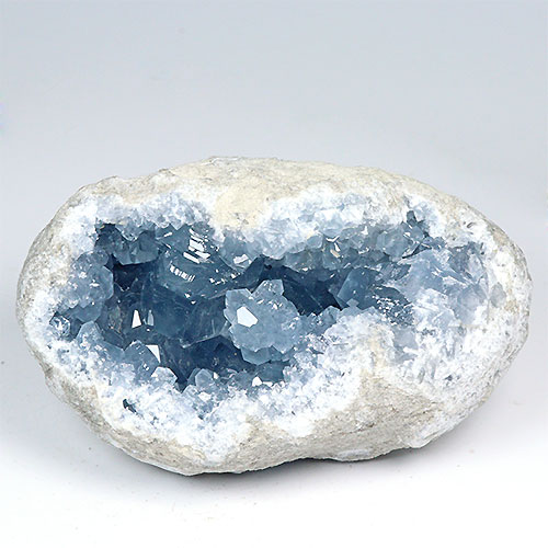 〔D369-2〕マダガスカル産 セレスタイト クラスター Celestite 天青石 セレスティン 浄化 置物