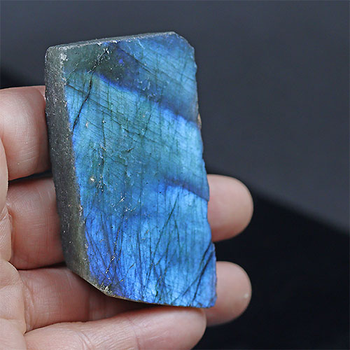 〔D430-13〕ラブラドライト1個 マグネット Labradorite マダガスカル産 原石