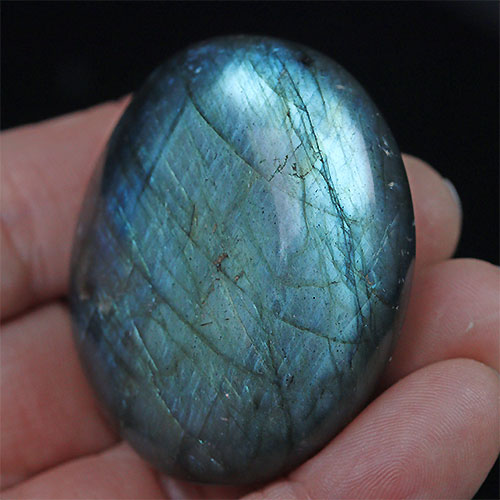〔D430-5〕ラブラドライト1個 マグネット Labradorite マダガスカル産 原石