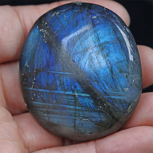 〔D430-6〕ラブラドライト1個 マグネット Labradorite マダガスカル産 原石