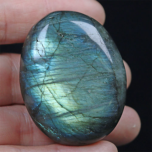 〔D430-7〕ラブラドライト1個 マグネット Labradorite マダガスカル産 原石