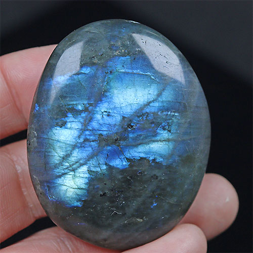 〔D430-8〕ラブラドライト1個 マグネット Labradorite マダガスカル産 原石