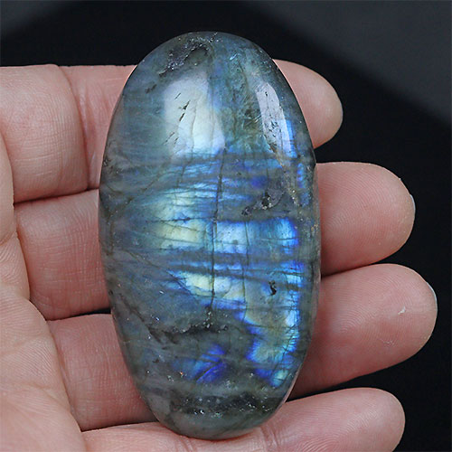 〔D430-9〕ラブラドライト1個 マグネット Labradorite マダガスカル産 原石