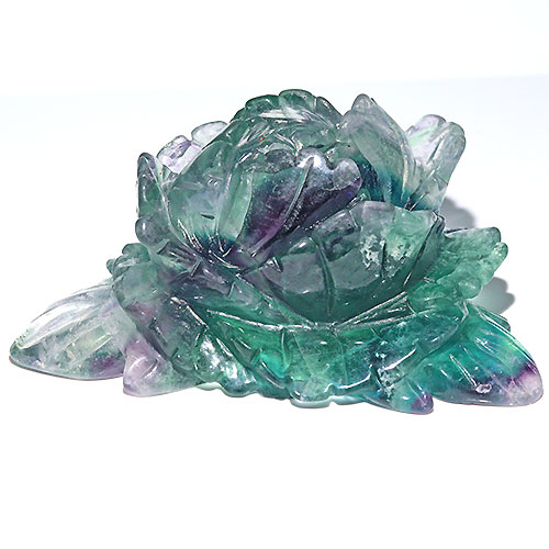 〔D441-4〕約13x8cm フローライト 花 フラワー 蛍石 置物 Fluorite【メール便不可】