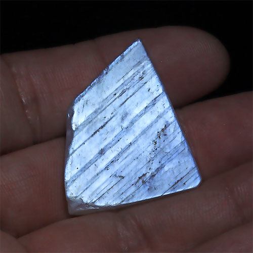 〔D443-1〕幻想シラー ブルームーンストーン 原石 スライス 素材 Blue moonstone