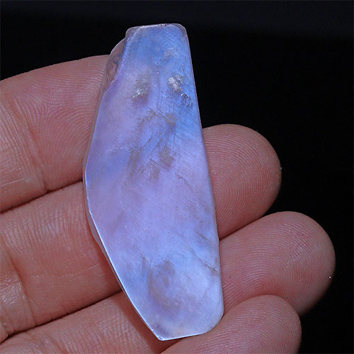〔D443-9〕幻想シラー ブルームーンストーン 原石 スライス 素材 Blue moonstone