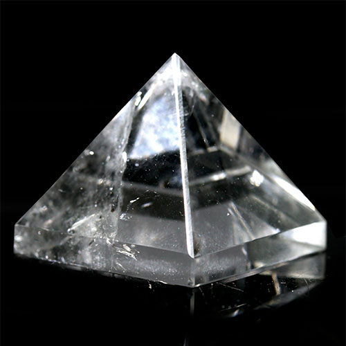 〔D446-2〕天然水晶 ピラミッド ブラジル ミナスジェライス ピラミッドパワー スピリチュアル 置物【ランダム発送】