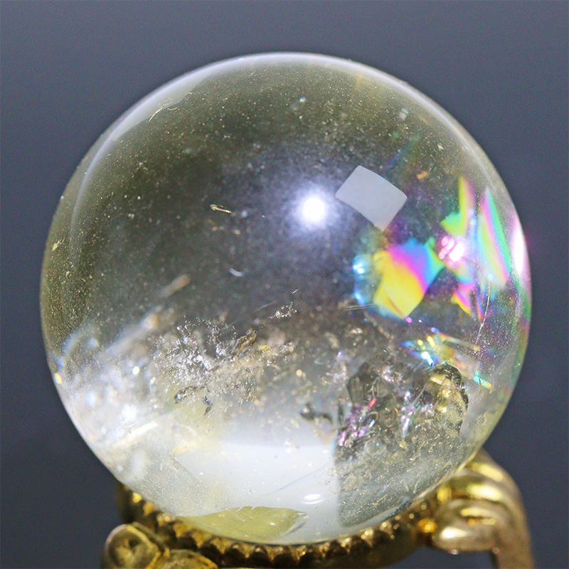 FOREST-STONE / 〔D471-42〕高品質 約33mm シトリン スフィア Citrine