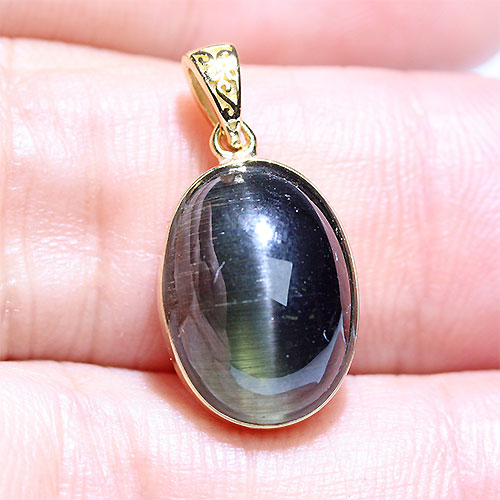 FOREST-STONE / 〔J362-12〕SV925 シリマナイトキャッツアイ