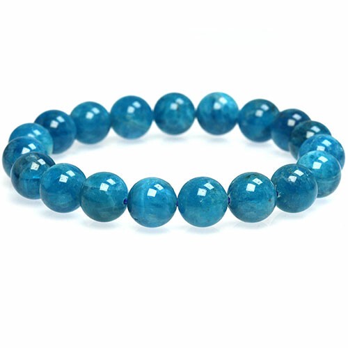 〔K1373-11m〕11mm Apatite アパタイト 燐灰石 ブレスレット【FOREST 天然石 パワーストーン】