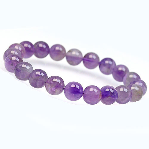 〔K1393〕約10mm Amethyst アメジスト ブレスレット【ランダム発送】