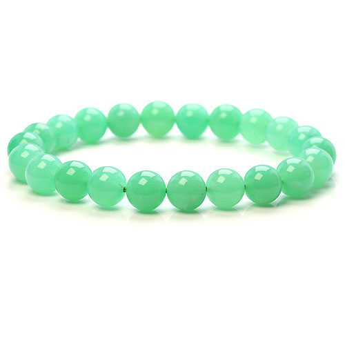 〔K1628-3〕高品質 約8mm クリソプレーズ Chrysoprase ブレスレット 【FOREST 天然石 パワーストーン】「2022新作」