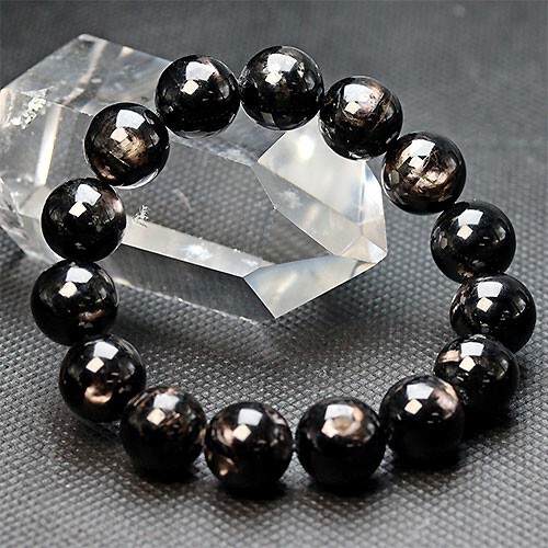 〔K1637-9mm〕9mm高品質 ハイパーシーン Hypersthene ブレスレット