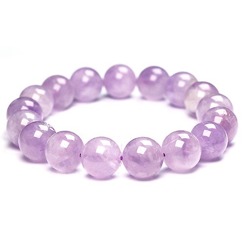 〔K1752-11m〕11mmラベンダーアメジスト ブレスレット Lavender Amethyst 【ランダム発送】