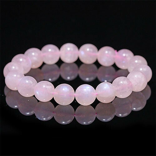 〔K1835-10m〕約10mm ピンクムーンストーン ブレスレット Pink Moonstone【FOREST 天然石 パワーストーン】