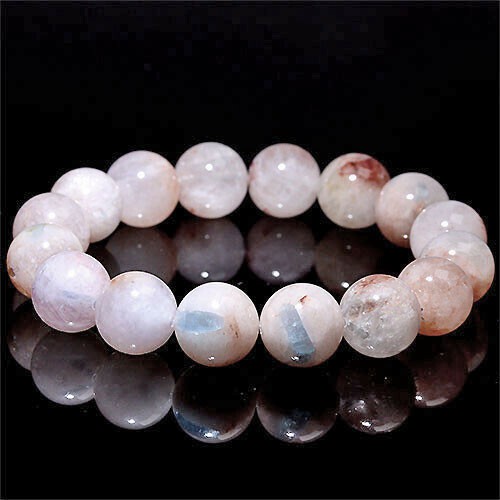 〔K1848-15m〕15mmピンクカラーのアイランドアクアマリンisland Aquamarine ブレスレット