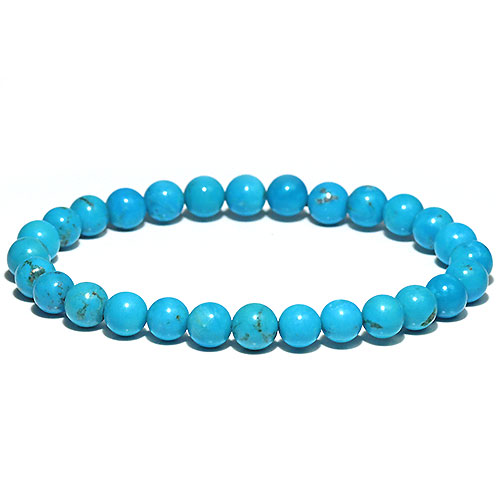 〔K1861-10〕約7mm メキシコ産ナコザリターコイズターコイズ ブレスレット Nacozari turquoise