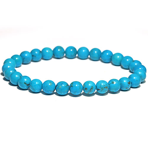 〔K1861-11〕約7mm メキシコ産ナコザリターコイズターコイズ ブレスレット Nacozari turquoise