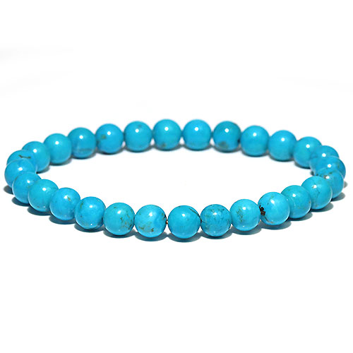 〔K1861-12〕約7mm メキシコ産ナコザリターコイズターコイズ ブレスレット Nacozari turquoise