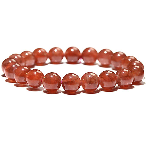 〔K1862-5〕約9mm 高品質 ペルー産 インカローズ ブレスレット Incarose(Rhodochrosite) 菱マンガン鉱