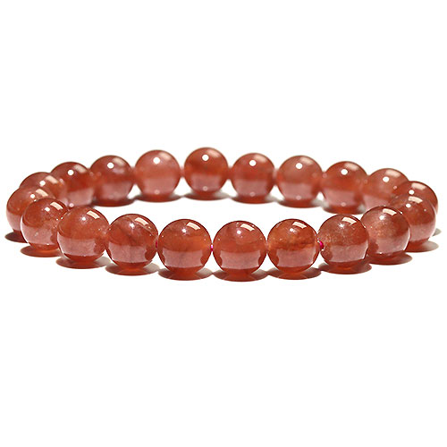 〔K1862-7〕約9mm 高品質 ペルー産 インカローズ ブレスレット Incarose(Rhodochrosite) 菱マンガン鉱