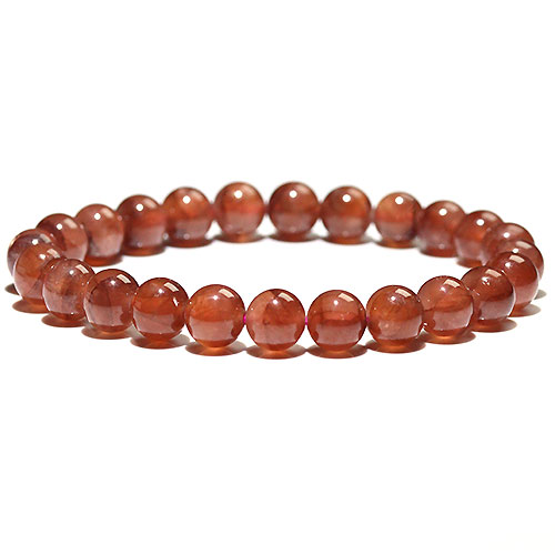 〔K1862-9〕約7mm 高品質 ペルー産 インカローズ ブレスレット Incarose(Rhodochrosite) 菱マンガン鉱