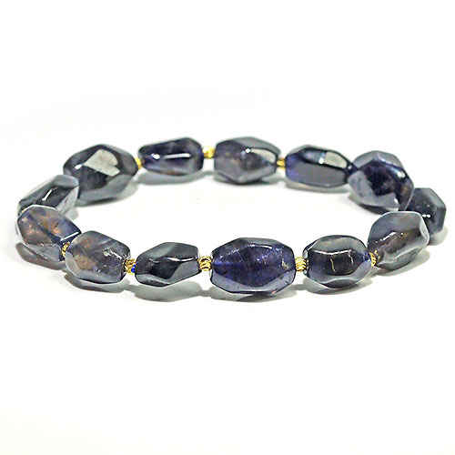 〔K1926〕アイオライト Iolite 菫青石  ブレスレット