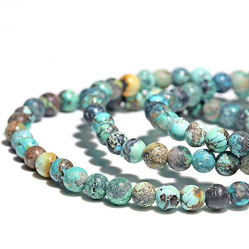 FOREST-STONE / 〔K1935〕約5mm 中国湖北省産 フーベイターコイズ