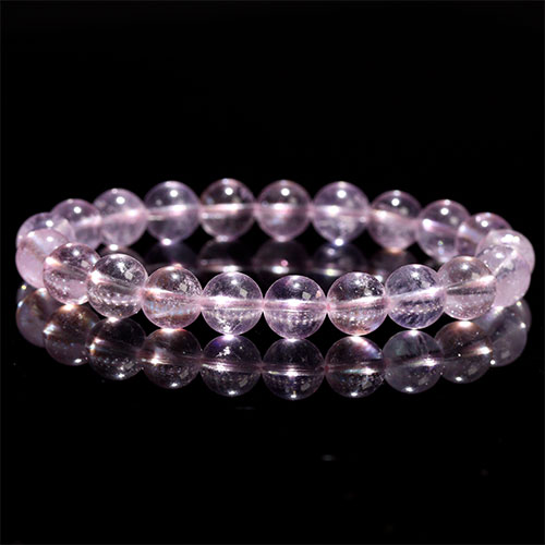 〔K1947-8〕高品質 約9mm ブラジル産 モルガナイト（ピンクアクアマリン、ピンクベリル） ブレスレット