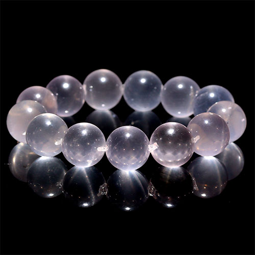 可愛い❢大珠デンドリティックローズクォーツブレス❥ デンドリティック ローズクォーツ 11mm ブレスレット