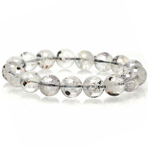 〔K1951-9m〕9mmお買い得 ヒマラヤ産 エレスチャルクォーツ ブレスレット Elestia Quartz【ランダム発送】