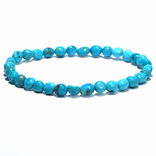 〔K1969-14〕アリゾナ産 スリーピングビューティー ターコイズ ブレスレット タンブルタイプ Sleeping beauty turquoise