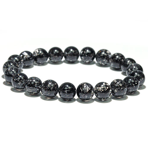 【一点限り】高品質ブラウンルチルブレス9.6（新品未使用）キャッツ透明ブラック♡ 高品質 キャッツアイ オレンジ ブラウン ルチル クォーツ