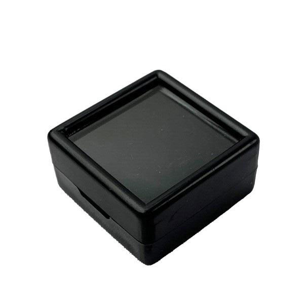 〔O28-B〕ブラック ルースケース プラスティック製　綿入り W30×D30×H17mm 10ヶ入り