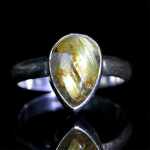 〔R405〕ルチルクォーツ リング 12号 Rutilated Quartz【FOREST 天然石 パワーストーン】